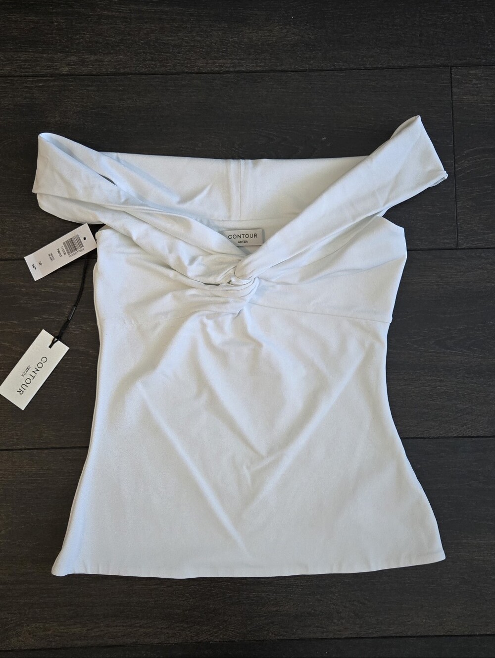Aritzia Contour Off-Shoulder Twist Top